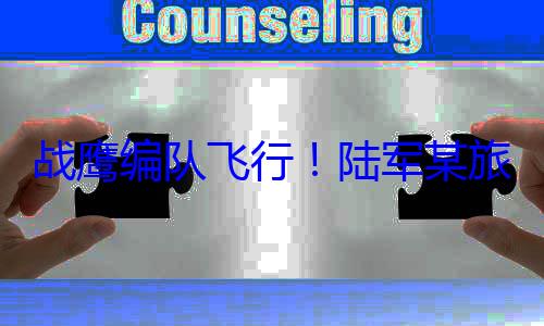 行陆军某训练旅开展飞行战鹰编队飞